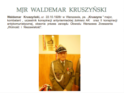 Mjr waldemar kruszyński