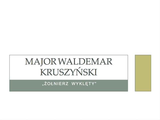 Major Waldemar Kruszyński