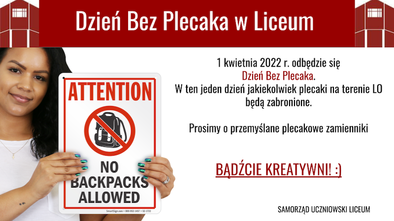 Dzień bez plecaka