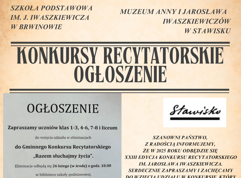 Konkursy recytatorskie 