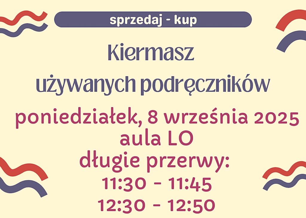 Kiermasz używanych podręczników